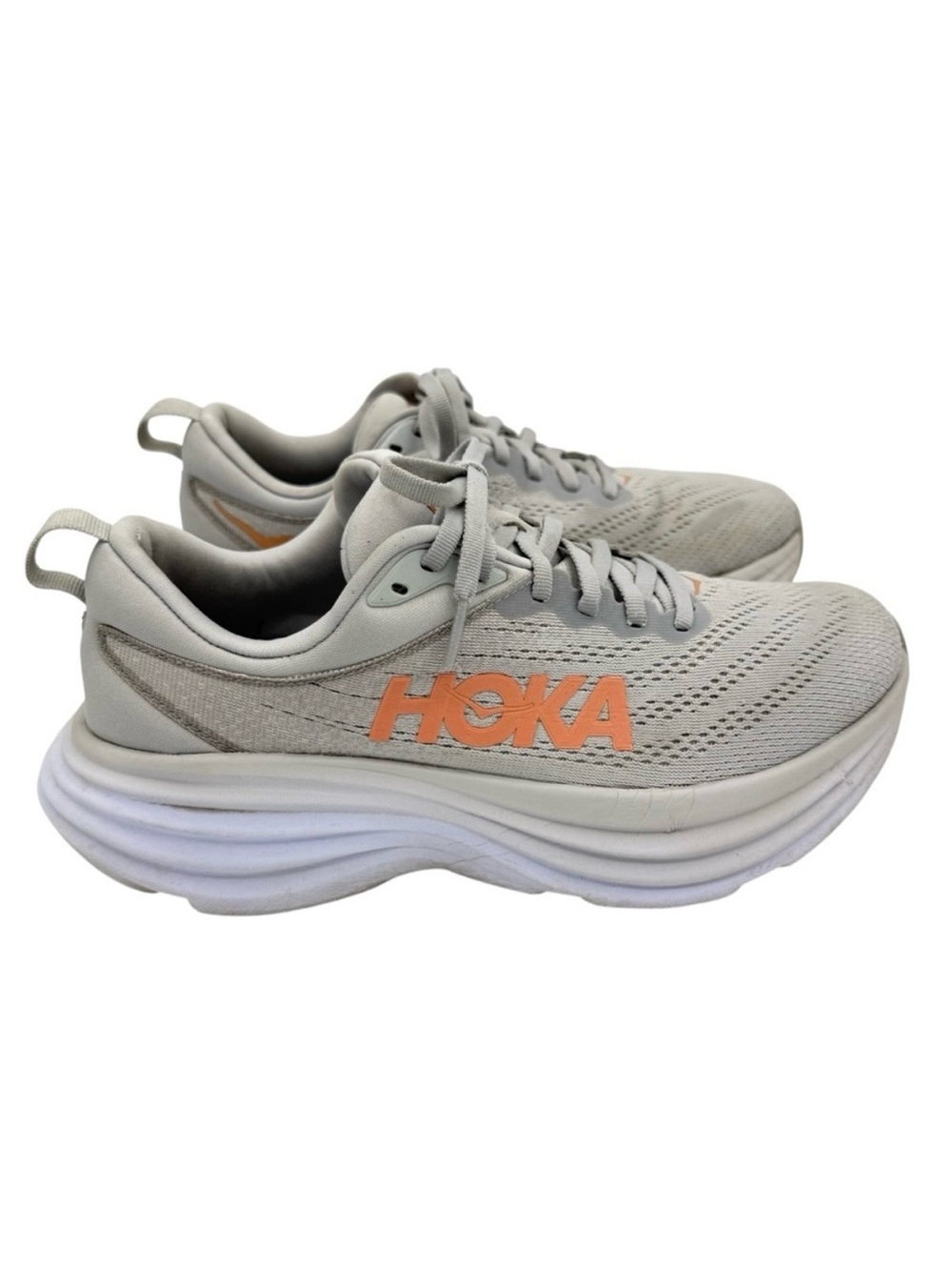 HOKA Bondi 8 Size 9 Wide Gray